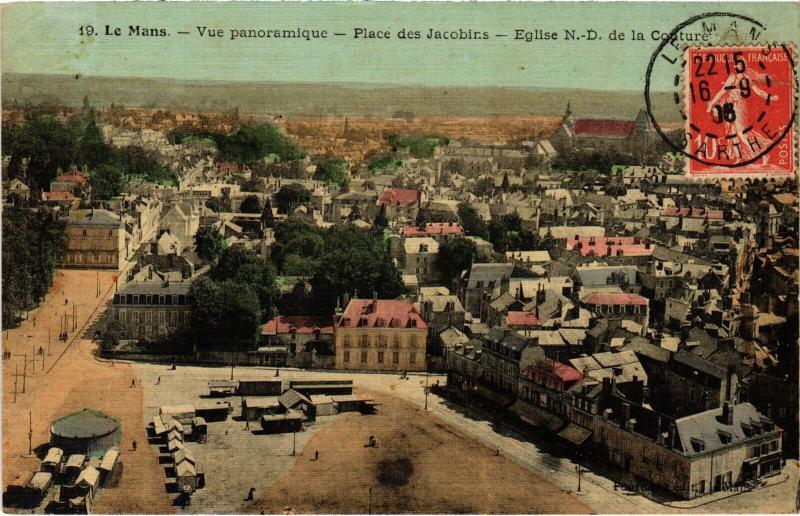 Carte postale ancienne Le Mans vue panoramique au Mans