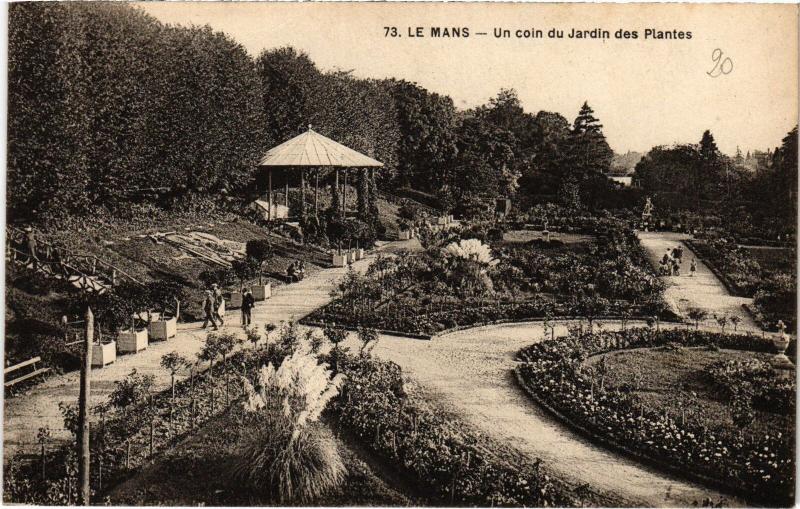 Carte postale ancienne Le Mans Jardin des Plantes au Mans