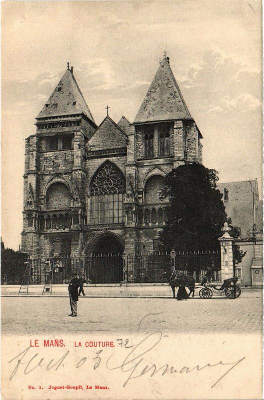 Carte postale ancienne Le Mans la Couture au Mans