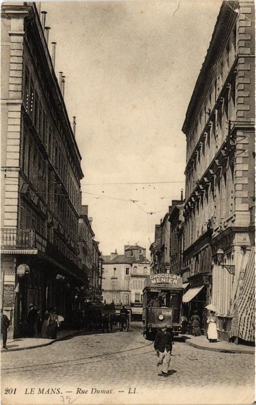 Carte postale ancienne Le Mans Rue Dumas au Mans