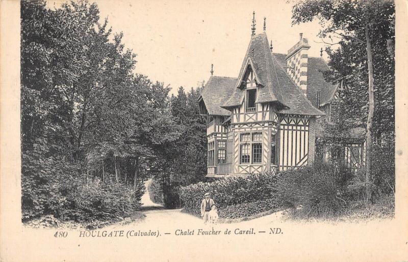 Carte postale ancienne Houlgate - Chalet Foucher De Careil à Houlgate