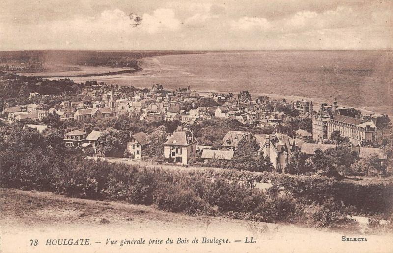 Carte postale ancienne Houlgate - Vue Generale Prise Du Bois De Boulogne à Houlgate