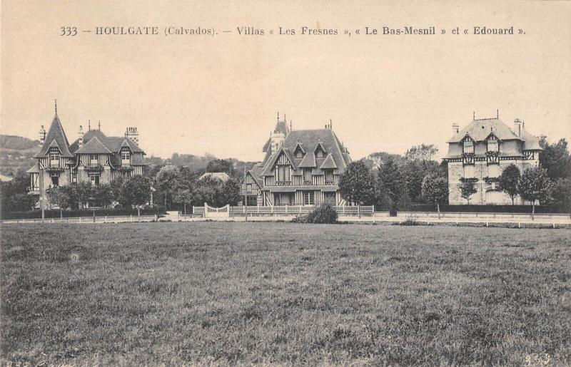 Carte postale ancienne Houlgate - Villas Les Fresnes - Le Bas Mesnil Et Edouard à Houlgate