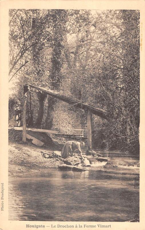 Carte postale ancienne Houlgate - Le Drochon A La Ferme Vimart à Houlgate