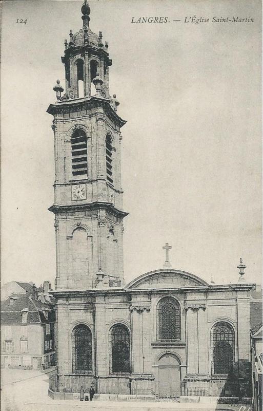 Carte postale ancienne L'Eglise Saint Martin à Langres