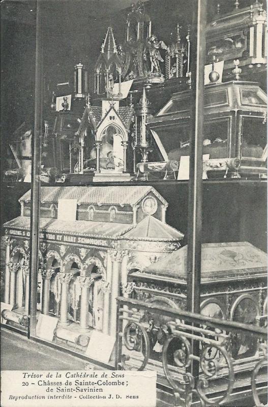 Carte postale ancienne Chasse de Sainte Colombe à Sens