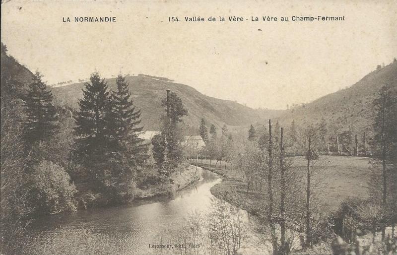 Carte postale ancienne La Vère au Champs Fermant à Saint-Pierre-du-Regard