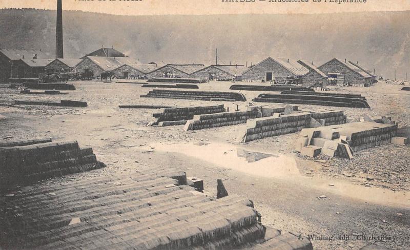 Carte postale ancienne Haybes - Ardoisieres De L'Esperance à Haybes