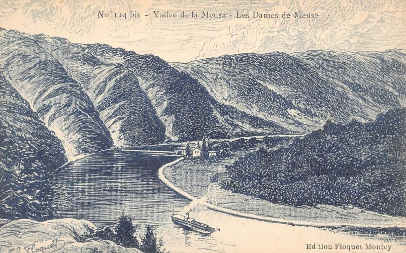 Carte postale ancienne Vallee De La Meuse - Les Dames De Meuse