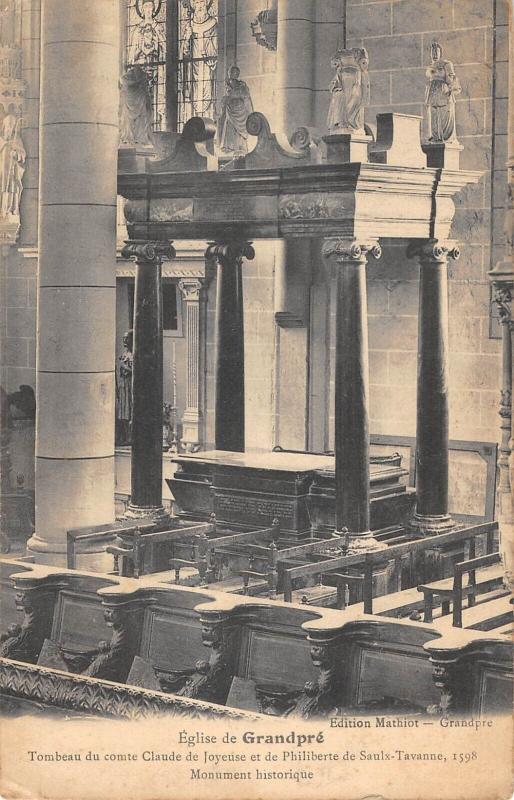 Carte postale ancienne Eglise De Grandpre - Tombeau Du Comte Claude De Joyeuse Et De Philiberte