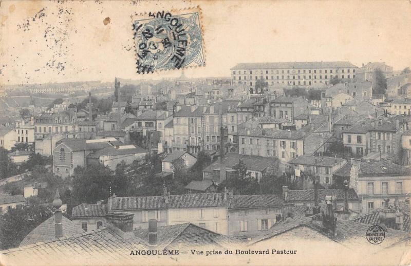 Carte postale ancienne Angouleme - Vue Prise Du Boulevard Pasteur à Angoulême