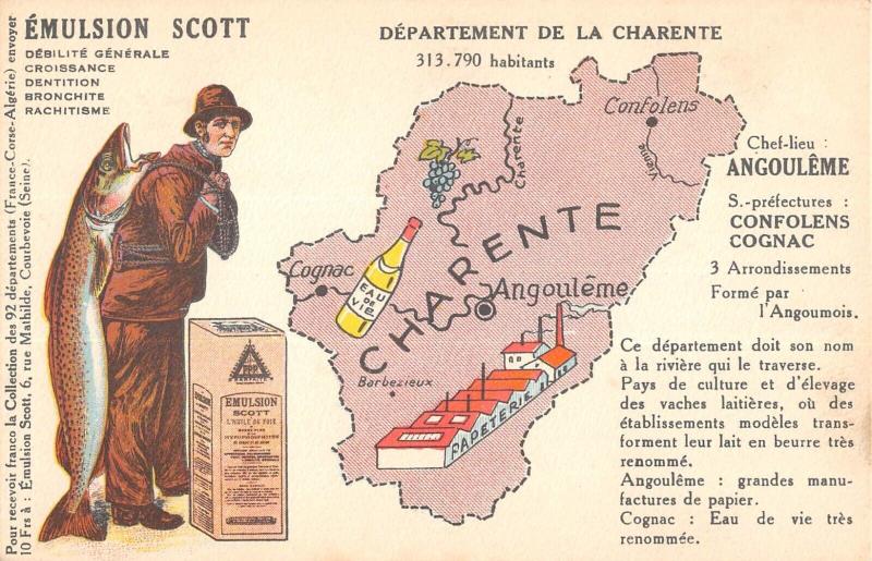 Carte postale ancienne Cpa Representant Le Departement De La Charente