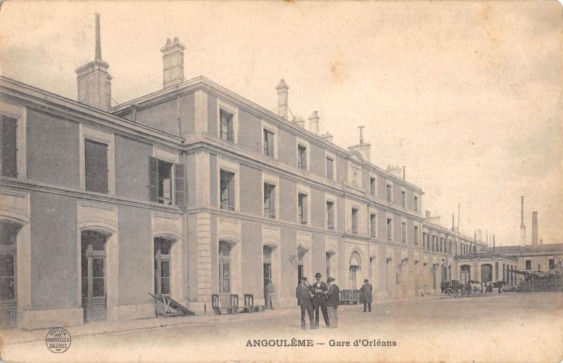 Carte postale ancienne Angouleme - Gare D'Orleans à Angoulême