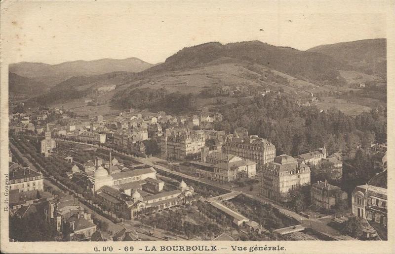 Carte postale ancienne Vue Générale à La Bourboule