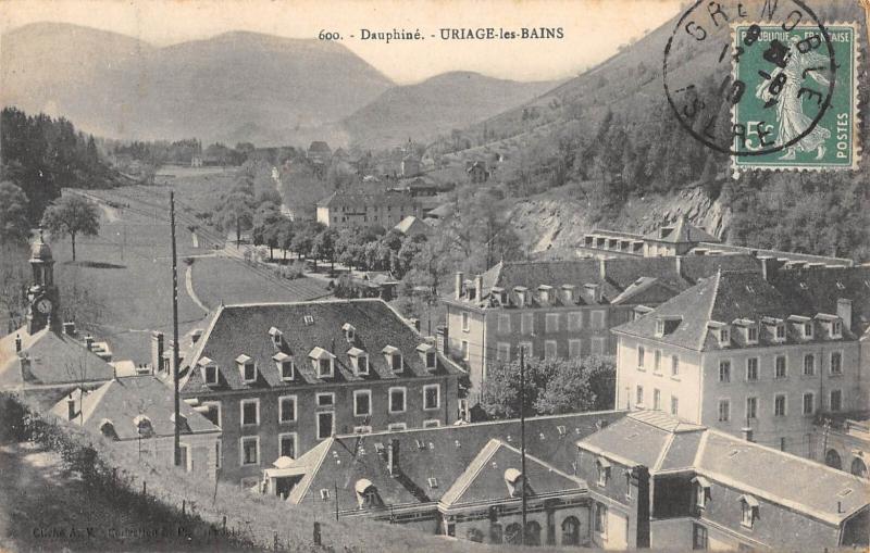 Carte postale ancienne Dauphine - Uriage Les Bains