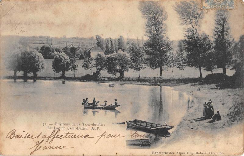 Carte postale ancienne Environs De La Tour Du Pin - Le Lac De Saint Didier à La Tour-du-Pin