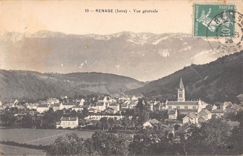 Carte postale ancienne Renage - Vue Generale à Renage