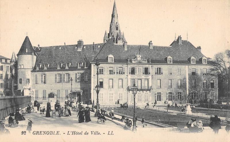 Carte postale ancienne Grenoble - L'Hotel De Ville à Grenoble