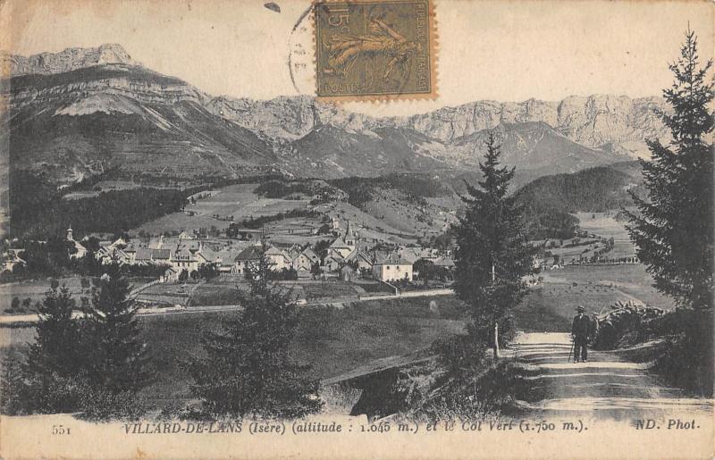 Carte postale ancienne Villard De Lans Et Le Col Vert à Villard-de-Lans