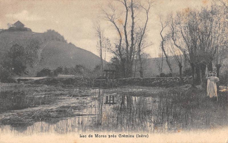 Carte postale ancienne Lac De Moras Pres Cremieu à Moras