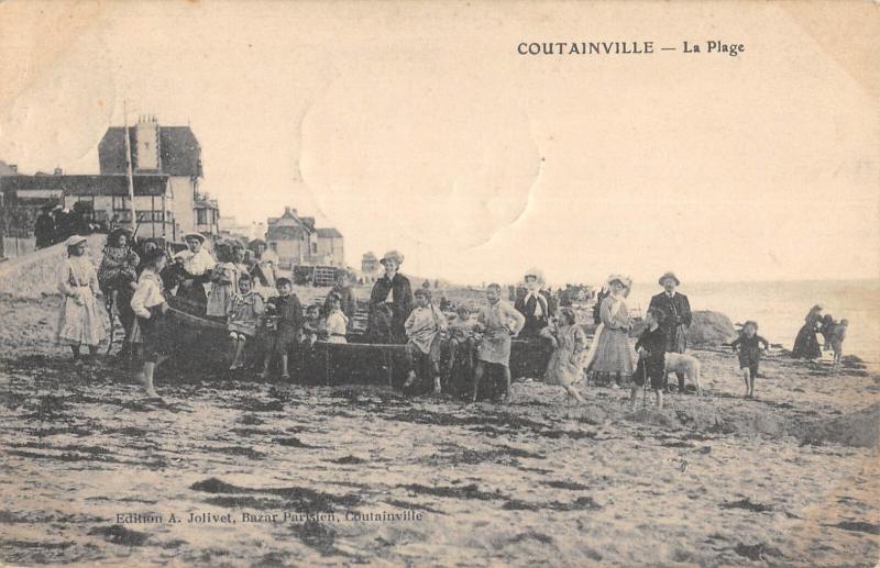 Carte postale ancienne Coutainville - La Plage
