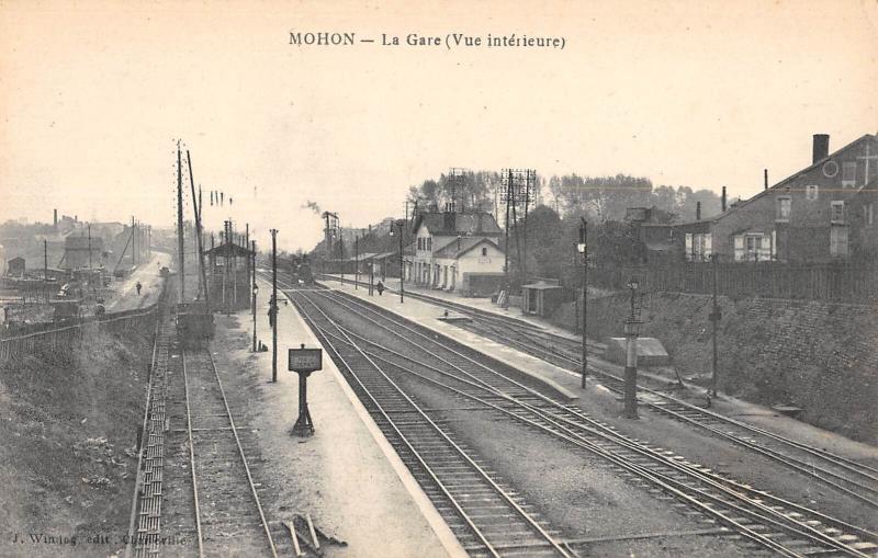 Carte postale ancienne Mohon - La Gare - Vue Interieure