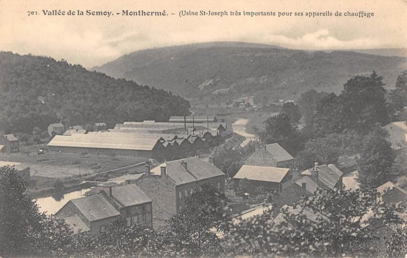 Carte postale ancienne Montherme - Usine Saint Joseph - Appareils De Chauffage à Monthermé