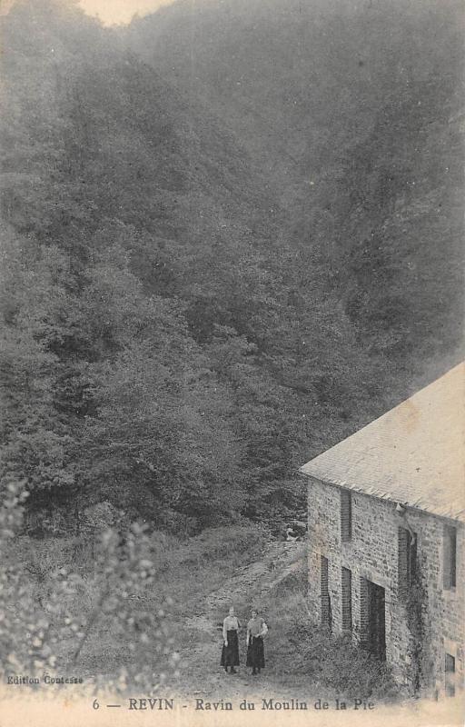 Carte postale ancienne Revin - Ravin Du Moulin De La Pie à Revin
