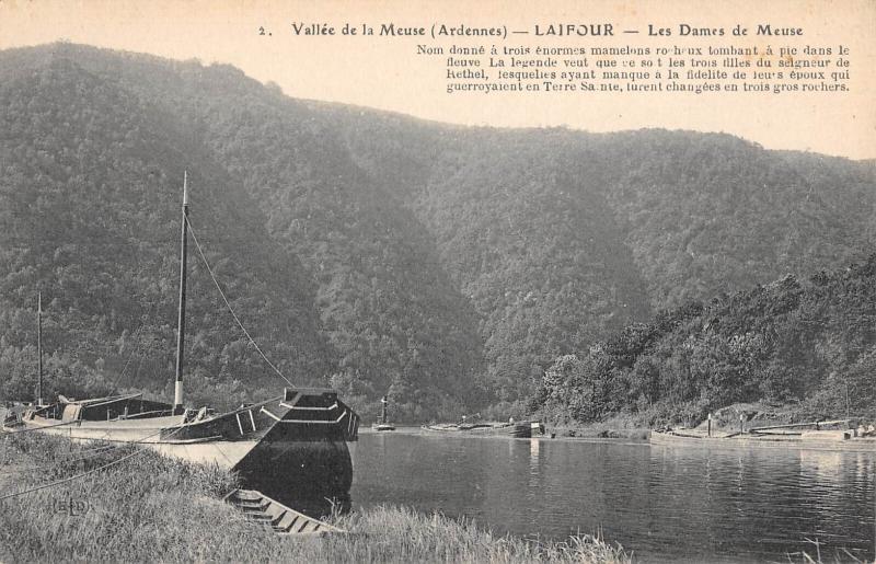 Carte postale ancienne Laifour - Les Dames De Meuse à Laifour