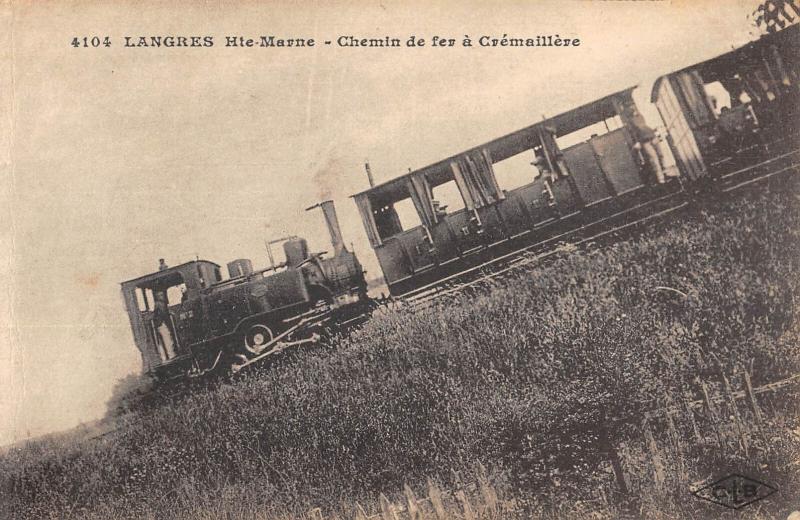 Carte postale ancienne Langres - Chemin De Fer A Cremaillere à Langres