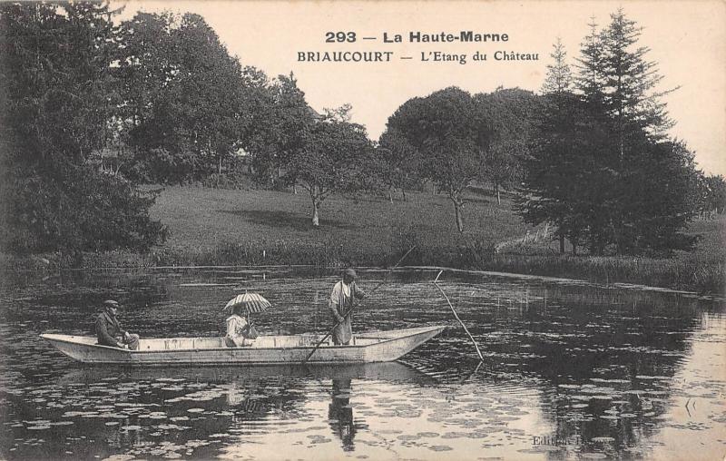 Carte postale ancienne Briaucourt - L'Etang Du Chateau à Briaucourt