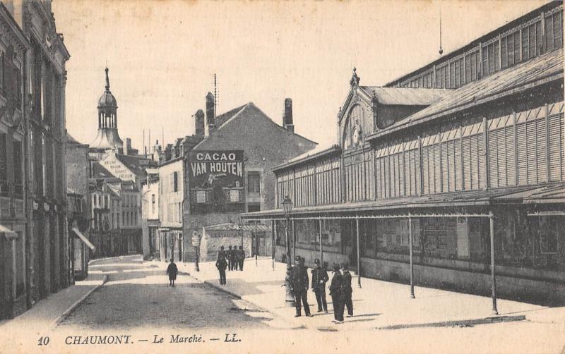 Carte postale ancienne Chaumont - Le Marche à Chaumont