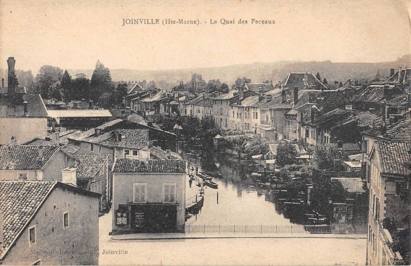 Carte postale ancienne Joinville - Le Quai Des Peceaux à Joinville