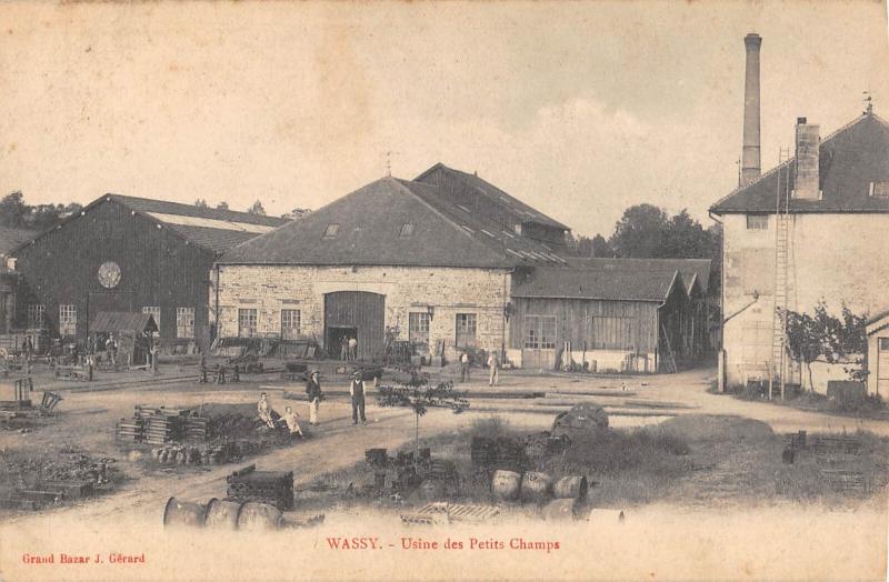 Carte postale ancienne Wassy - Usine Des Petits Champs à Wassy