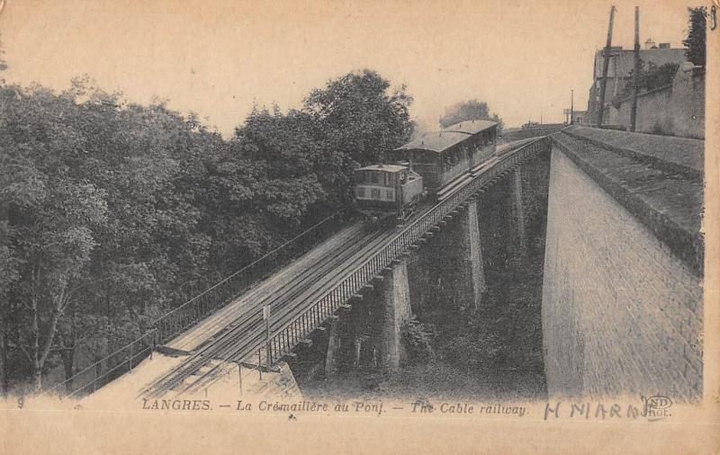 Carte postale ancienne Langres - La Cremaillere Du Pont à Langres
