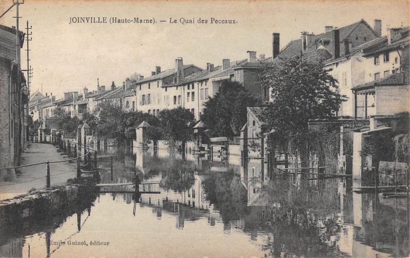 Carte postale ancienne Joinville - Le Quai Des Peceaux à Joinville