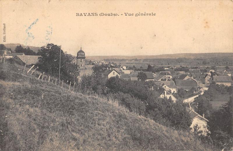 Carte postale ancienne Bavans - Vue Generale à Bavans