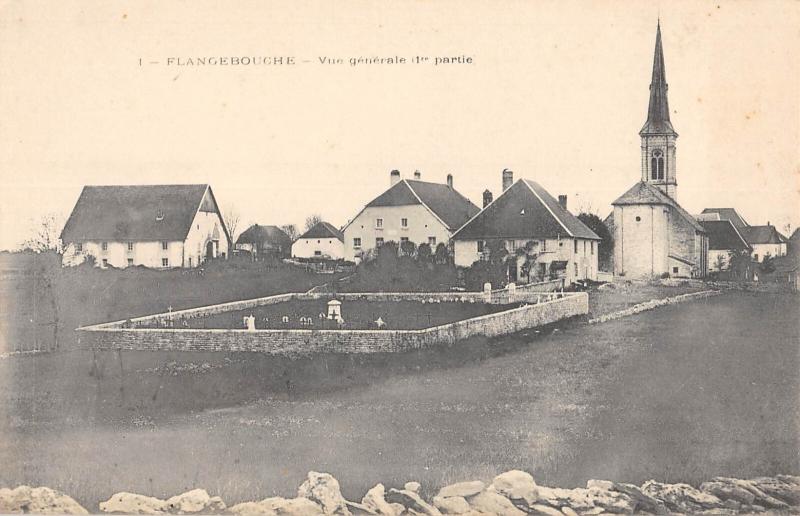 Carte postale ancienne Flangebouche - Vue Generale - 1ere Partie - cpa rare à Flangebouche