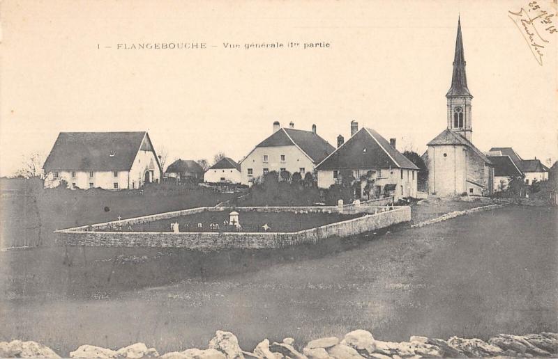 Carte postale ancienne Flangebouche - Vue Generale - 1ere Partie - cpa rare à Flangebouche