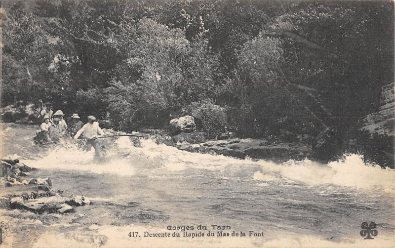 Carte postale ancienne Gorges Du Tarn - Descente Du Rapide Du Mas De La Font