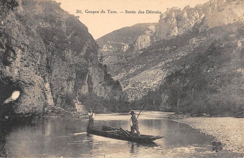 Carte postale ancienne Gorges Du Tarn - Sortie Des Detroits