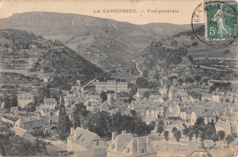 Carte postale ancienne La Canourgue - Vue Generale à La Canourgue