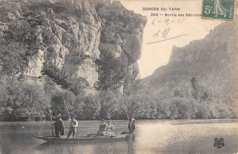 Carte postale ancienne Gorges Du Tarn - Sortie Des Detroits