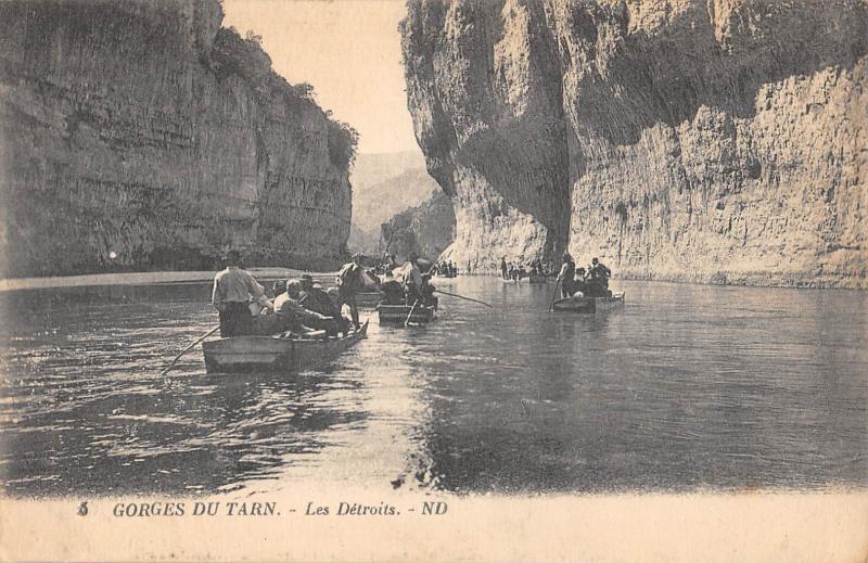 Carte postale ancienne Gorges Du Tarn - Les Detroits