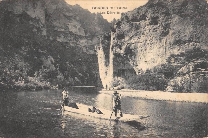 Carte postale ancienne Gorges Du Tarn - Les Detroits