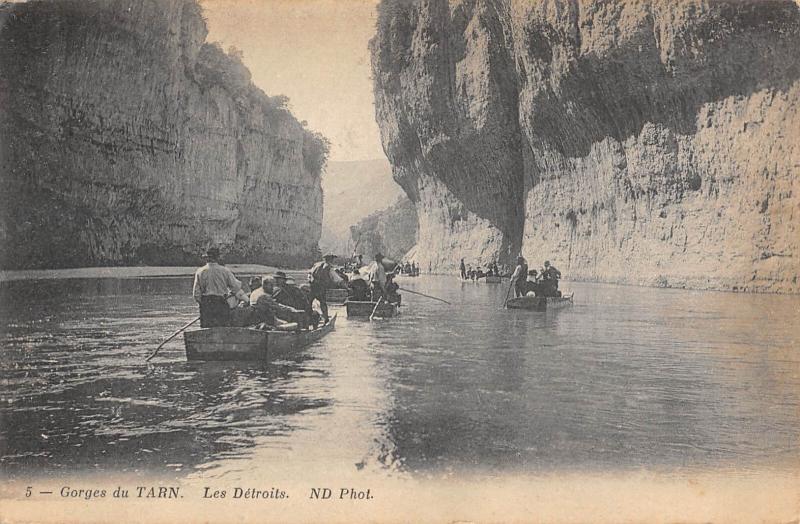 Carte postale ancienne Gorges Du Tarn - Les Detroits