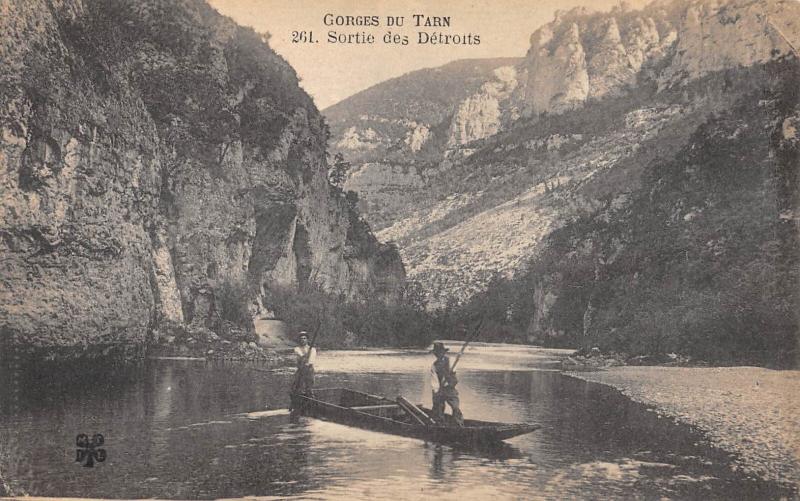 Carte postale ancienne Gorges Du Tarn - Sortie Des Detroits