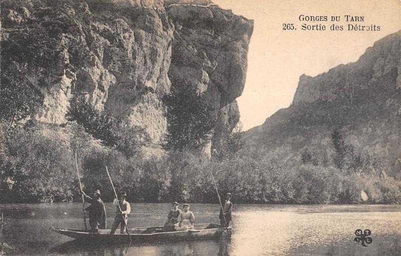 Carte postale ancienne Gorges Du Tarn - Sortie Des Detroits