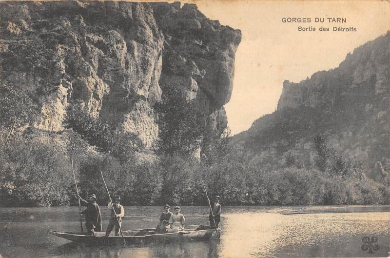 Carte postale ancienne Gorges Du Tarn - Sortie Des Detroits