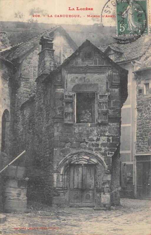 Carte postale ancienne La Canourgue - Maison D'Agnes à La Canourgue